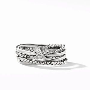 David Yurman X Collection Ring with Diamonds